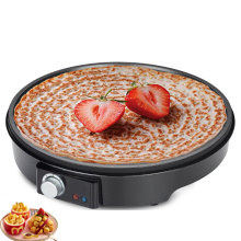 Máquina de crepe elétrica 1000 W, assadeira de crepe, panqueca, forma de pizza antiaderente, máquina de crepe de 12 polegadas elétrica